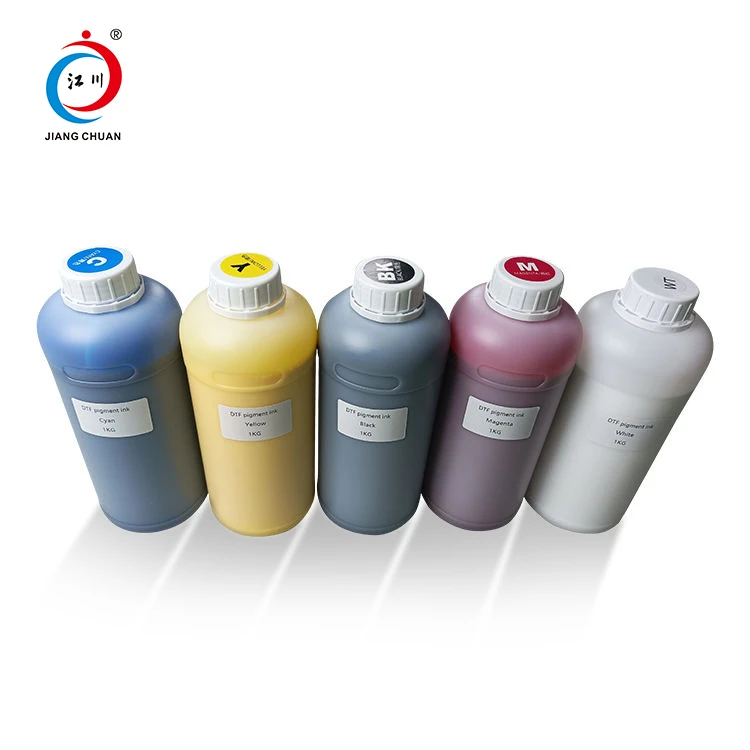 ฟิล์ม PET จํานวนมากสากลสิ่งทอเม็ดสีเติมสีขาว 1000ML หมึก DTF